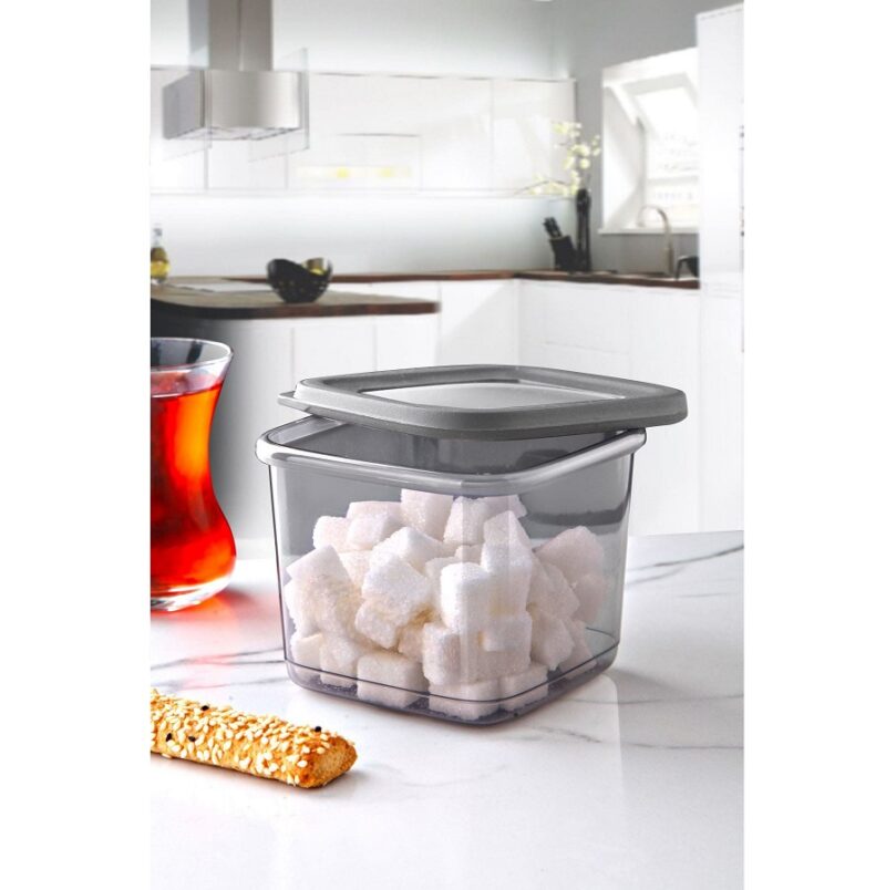 بانکه مربعی درب سیلیکونی  مایکرویو و فریزر کیولوکس   500 میلی طرح سیدنی -فریزر و مایکرو کد LM-0010