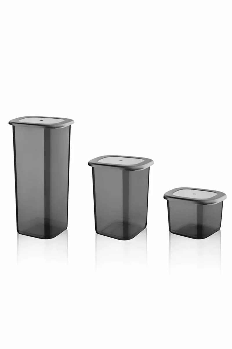 بانکه ست 3 سایز-500/1200/1750  میلی لیتر-برند کیولوکس ترکیه کد LN-2178