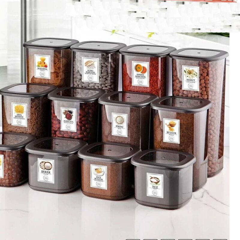 بانکه ست 3 سایز-500/1200/1750  میلی لیتر-برند کیولوکس ترکیه کد LN-2178 - تصویر 1