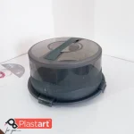 ظرف کیک و شیرینی پلاست آرت رنگ دودی کد SA-201 - تصویر 3