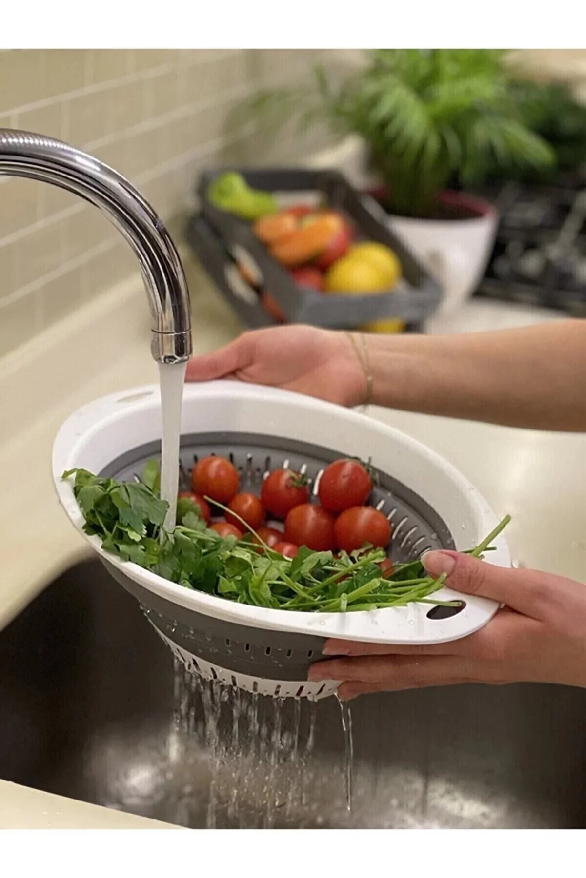 SG-290 آبکش تاشو گرد ایراک پلاستیک (پلاست آرت) کد SG-290