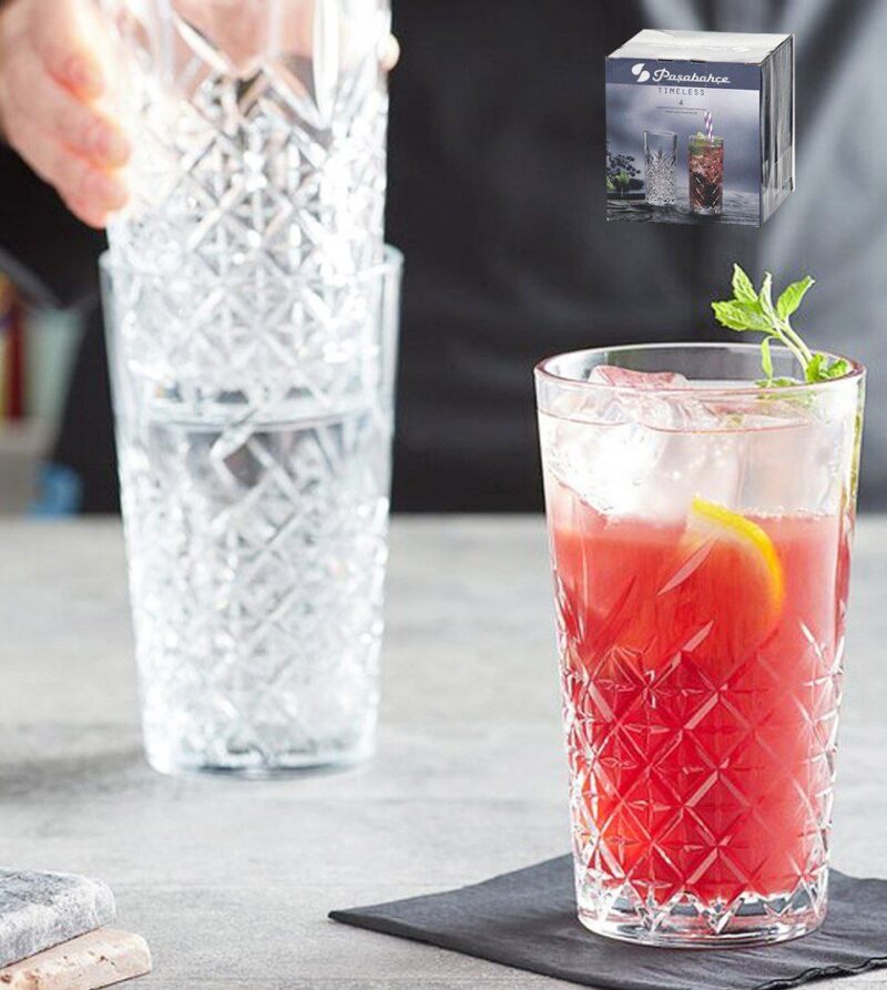 لیوان پاشاباغچه ۳۶۰ میلی لیتر مدل تایملس 4عددی کد TIMELESS-520045