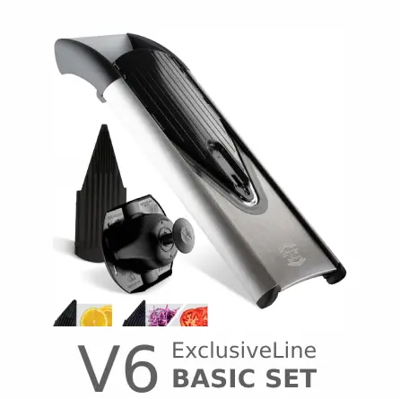 V6-BASIC-1.webp رنده اسلایسر برنرBORNER  آلمان مدل V6 BASIC رنگ استیل-مشکی - تصویر 1