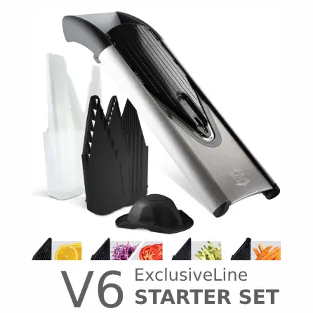 V6-STARTER-1.webp رنده اسلایسر برنرBORNER  آلمان مدل V6 Starter رنگ استیل-مشکی - تصویر 1