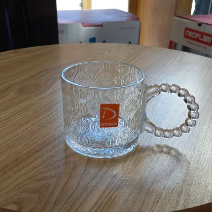 ماگ دسته منجوقی حلقه ای برند دلی گلس وارداتی 6 تایی کد محصول deli-TZ4301A