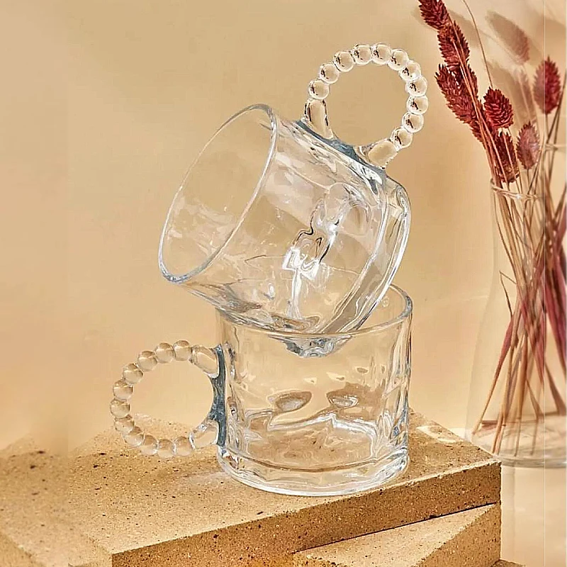 deli-TZ4301C-1 ماگ دسته منجوقی حلقه ای دلی گلس وارداتی 6 تایی کد محصول deli-TZ4301C - تصویر 1