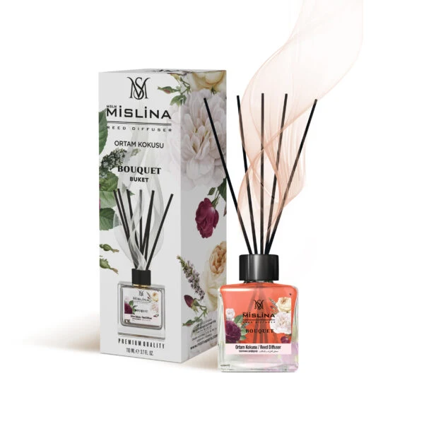 mislina-0-1.webp خوشبوکننده آوندی میسلینا رایحه bouquet حجم 110 میلی - تصویر 1