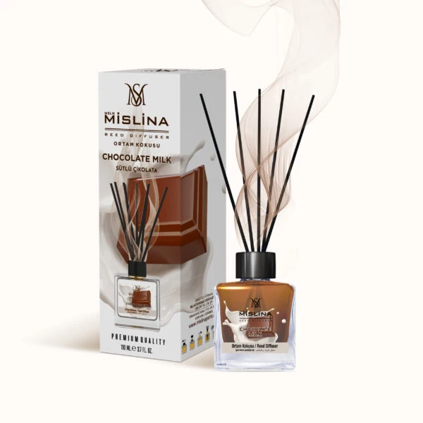 mislina-2-1.webp خوشبوکننده آوندی میسلینا رایحه chocolate milk حجم 110 میلی - تصویر 1