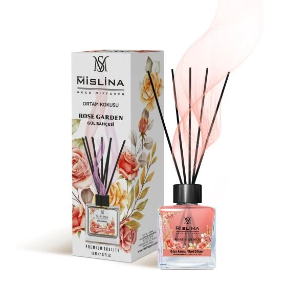 mislina-51-1.webp خوشبوکننده آوندی میسلینا رایحه rose garden حجم 110 میلی - تصویر 1