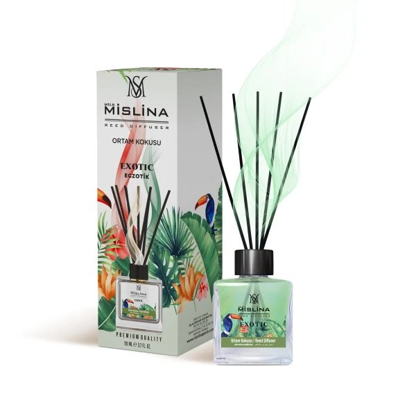mislina-52-1.webp خوشبوکننده آوندی میسلینا رایحه exotic حجم 110 میلی - تصویر 1