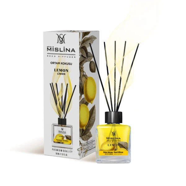 mislina-68-1.webp خوشبوکننده آوندی میسلینا رایحه lemon حجم 110 میلی - تصویر 1