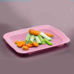 سینی آبکش و برش چندکاره گوندول رنگ کالباسی  کد G424