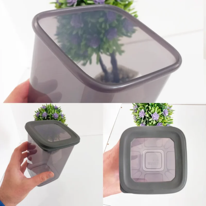 بانکه مربعی درب سیلیکونی کیولوکس ترکیه 1200 میلی طرح ونیز-فریزر و مایکرو کد LN-0011