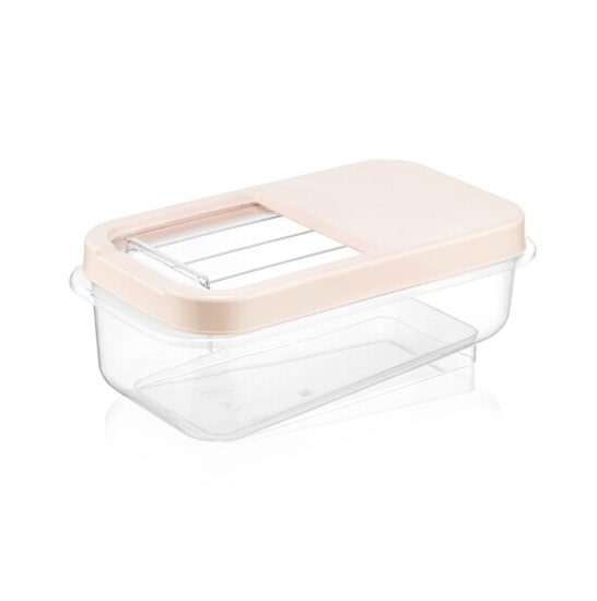 soft-chef-multibox-5-lt-code-00764-1.jpg ظرف نگهدارنده مالتی باکس 5 لیتری درب کشویی برند سافت  شف ترکیه رنگ کرمی کد 00764 - تصویر 2