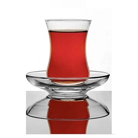 uskudar-97177-1.jpg استکان و نعلبکی کمرباریک پاشاباغچه 145 سی سی 6 استکان و 6 نعلبکی مدل اوسکودار  کد uskudar-97177 - تصویر 1