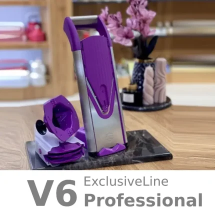 رنده اسلایسر برنر مدل V6 آلمانی اصل (V6 Professional Set )BORNER رنگ بنفش-استیل