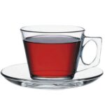 ست فنجان نعلبکی پاشاباغچه 195 میلی لیتر 6  عدد مدل ولا کد vela-97302