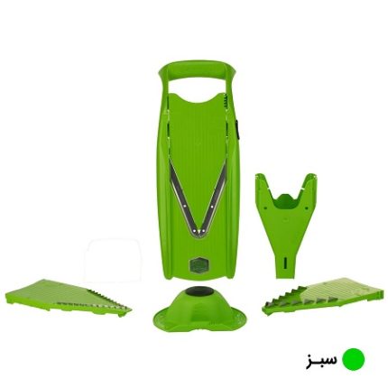 رنده اسلایسر برنر مدل V5 آلمانی اصل BORNER رنگ سبز (V5 POWER LINE PRO SET)