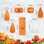 رنده اسلایسر برنر Borner آلمانی مدل V3-profi set رنگ نارنجی (V3 PROFI SET) - تصویر 2