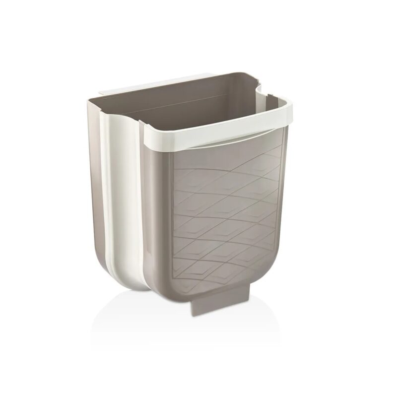 سطل زباله تاشو کابینتی کیولوکس 6 لیتر مدل ماری  رنگ بژ کد L008693