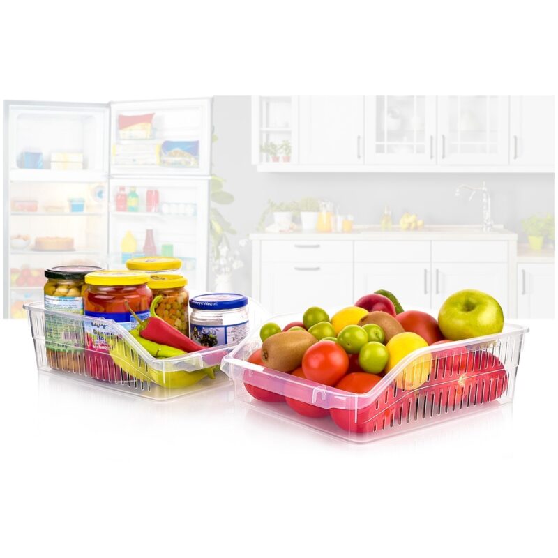 سبد نظم دهنده شفاف یخچال و کابینت هوبی لایف ORGAMIX کد 031063