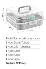 ست پیک نیک جادویی هوبی لایف 32 تکه رنگ طوسی Magic 031289 - تصویر 3