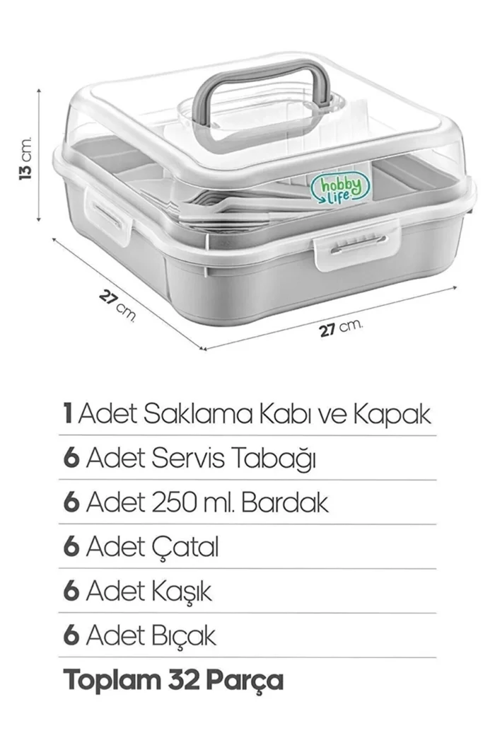ست پیک نیک جادویی هوبی لایف 32 تکه رنگ طوسی Magic 031289 - تصویر 3