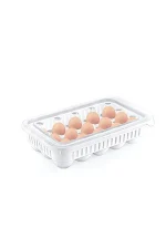 ظرف نگهداری تخم مرغ هوبی لایف 15 عددی  استریل رنگ سفید  کد 021067 - تصویر 2