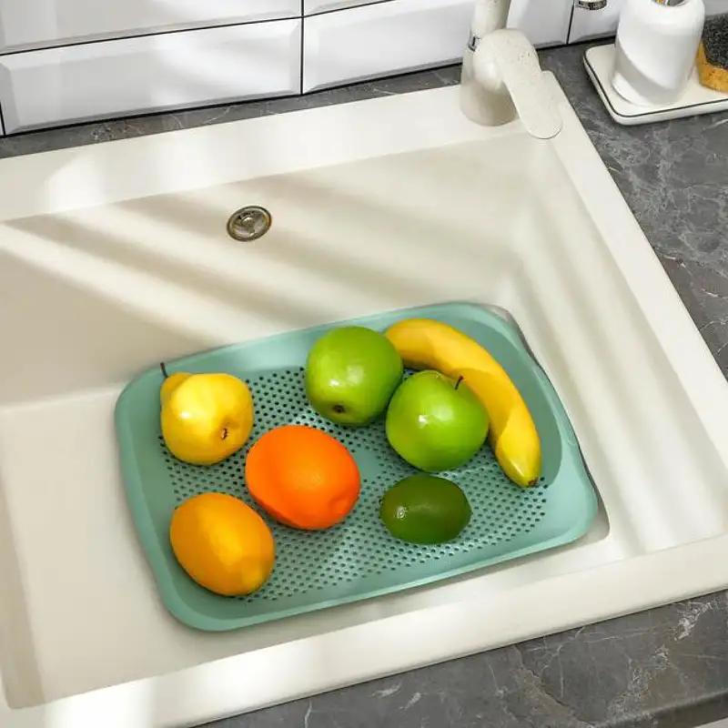 G424 سینی آبکش و برش چندکاره گوندول رنگ سبز کد G424 - تصویر 1