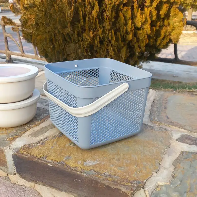 EP-1560-3 سبد لیزبون سایز متوسط برند emhouse کد EP-1560 (رنگ طوسی) - تصویر 1