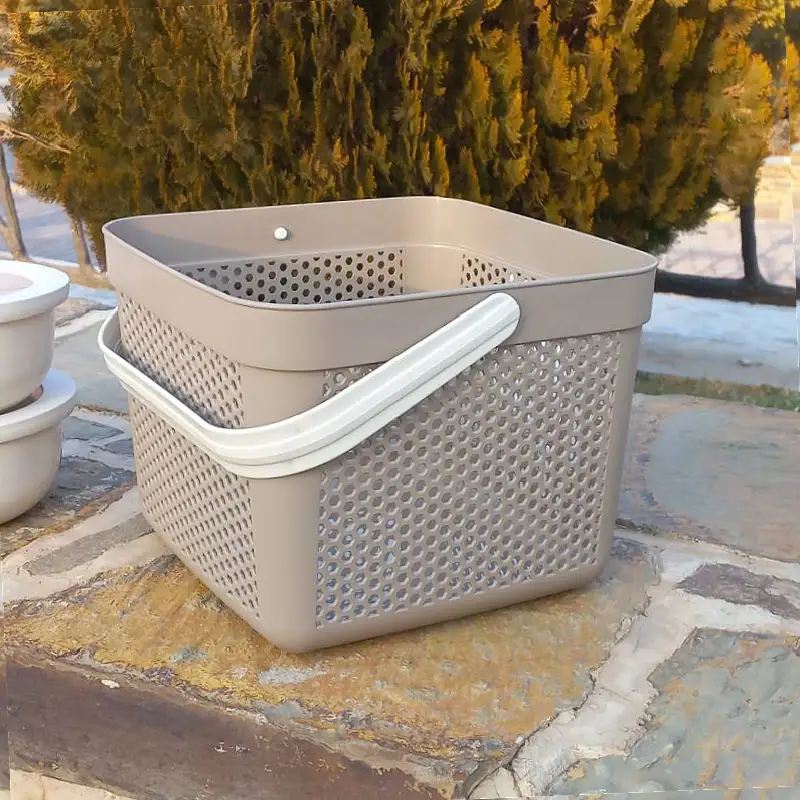 EP-1561-1 سبد لیزبون سایز بزرگ برند emhouse کد EP-1561 (رنگ قهوه ای) - تصویر 1