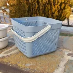 سبد لیزبون سایز بزرگ برند emhouse  کد EP-1561 (رنگ طوسی)