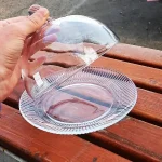 کیک خوری دربدار  تکی دلی گلس کد TG9007-8/L1 - تصویر 2