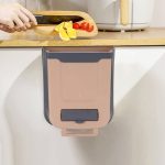 سطل زباله تاشو کابینتی وارداتی  رنگ نوتلا کد albirx-0877 - تصویر 2