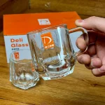 ماگ بزرگ مدونا دلی گلس 280 میلی 6 عددی  کد TZ398A - تصویر 3