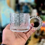 ماگ دسته منجوقی حلقه ای برند دلی گلس وارداتی 6 تایی کد محصول deli-TZ4301A