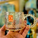 ماگ دسته منجوقی حلقه ای برند دلی گلس وارداتی 6 تایی کد محصول deli-TZ4301AHA